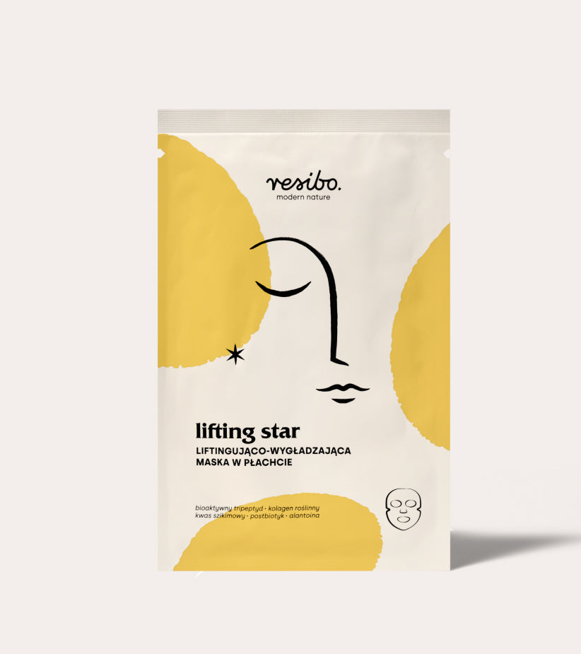 Lifting and smoothing sheet mask