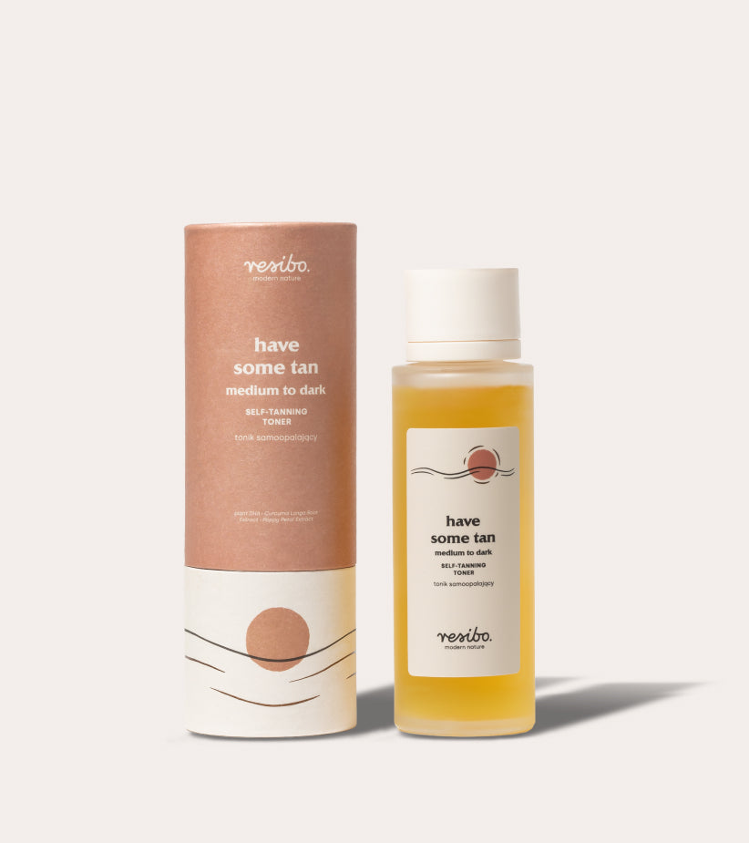 Self-tanning toner medium to dark