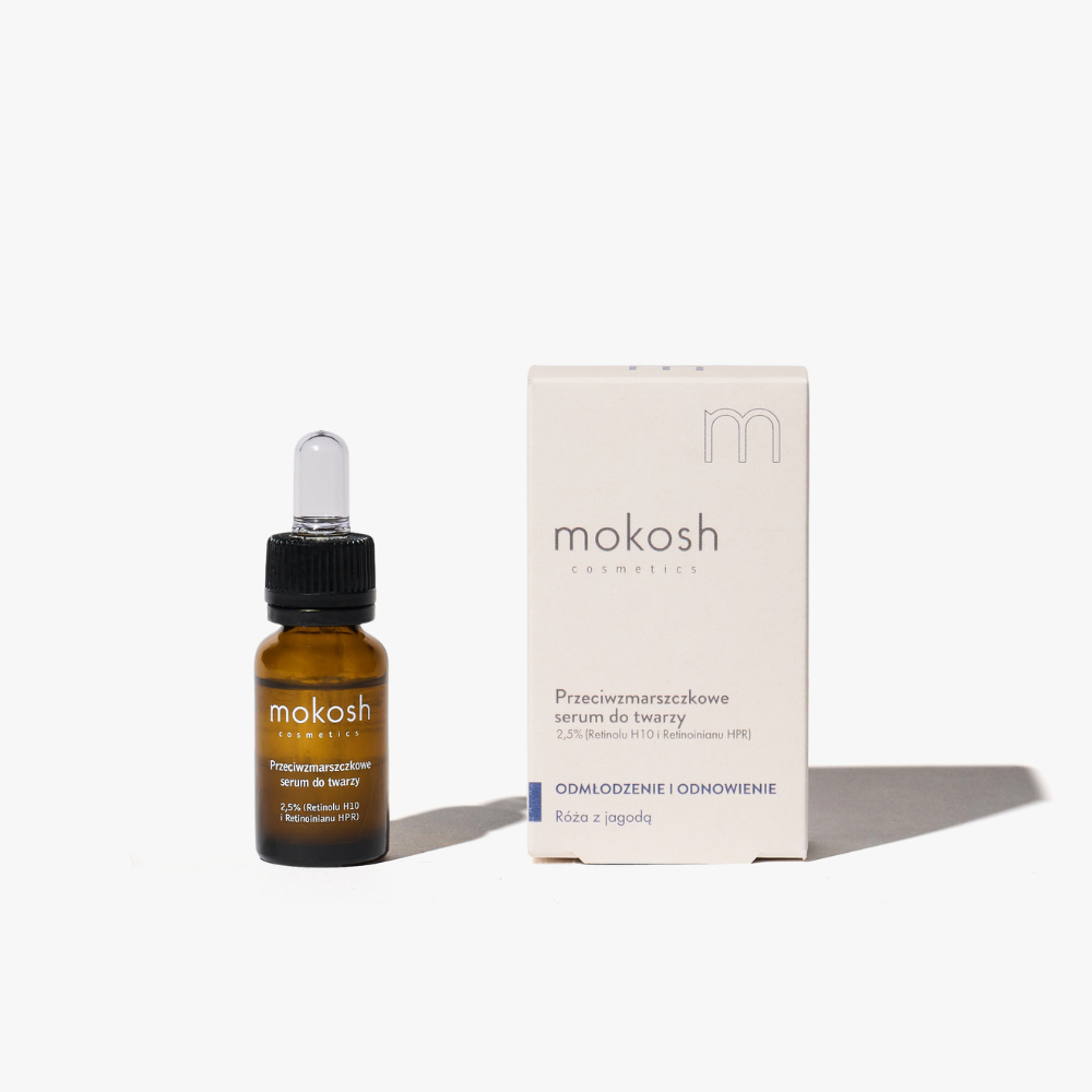 ANTI-WRINKLE FACE SERUM 2,5% H10 RETINOL & HPR RETINOID ROSE & BLUEBERRY 10 ML